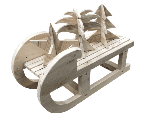 Photos des objets en bois de noël